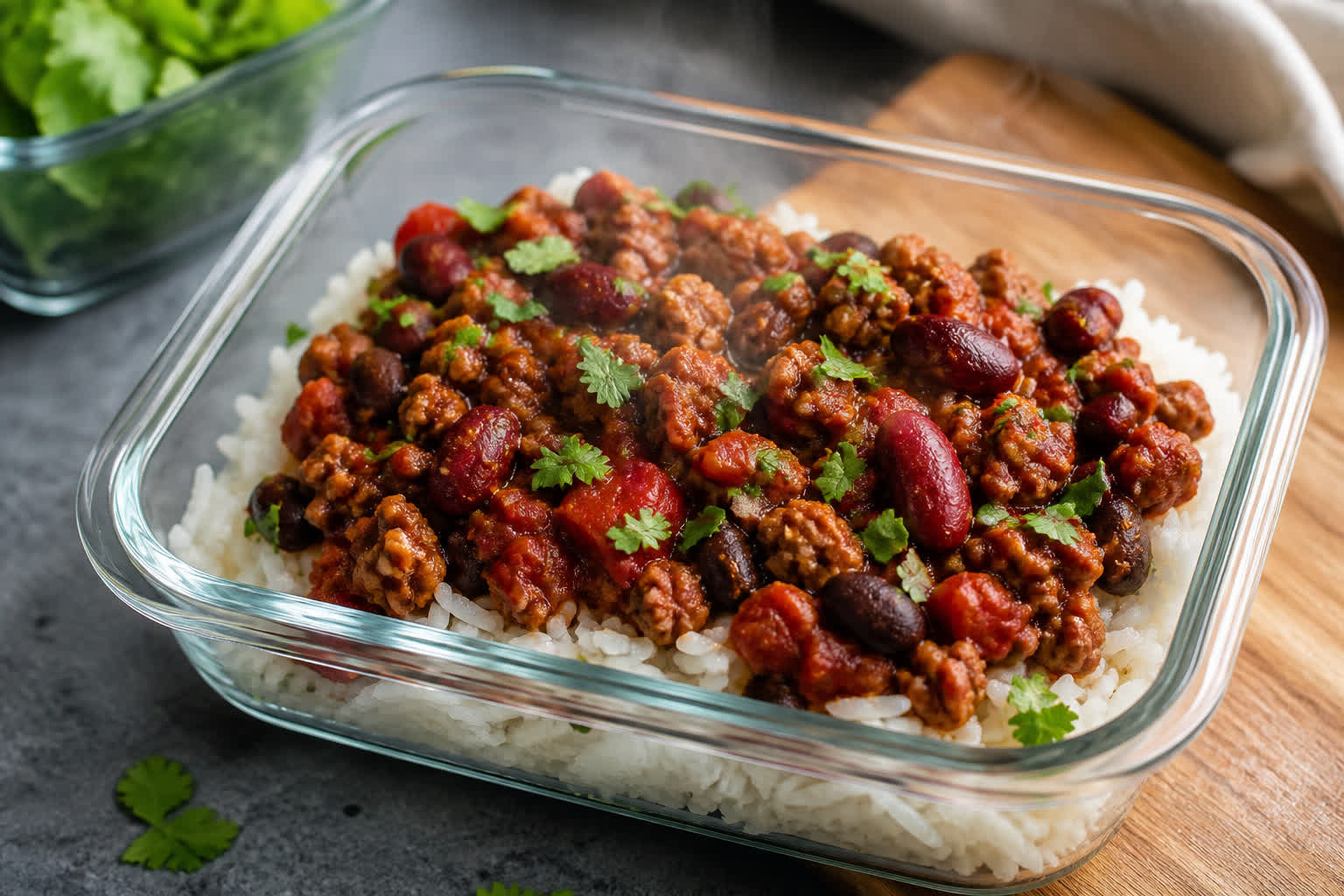High-Protein Turkey Chilli Bowl